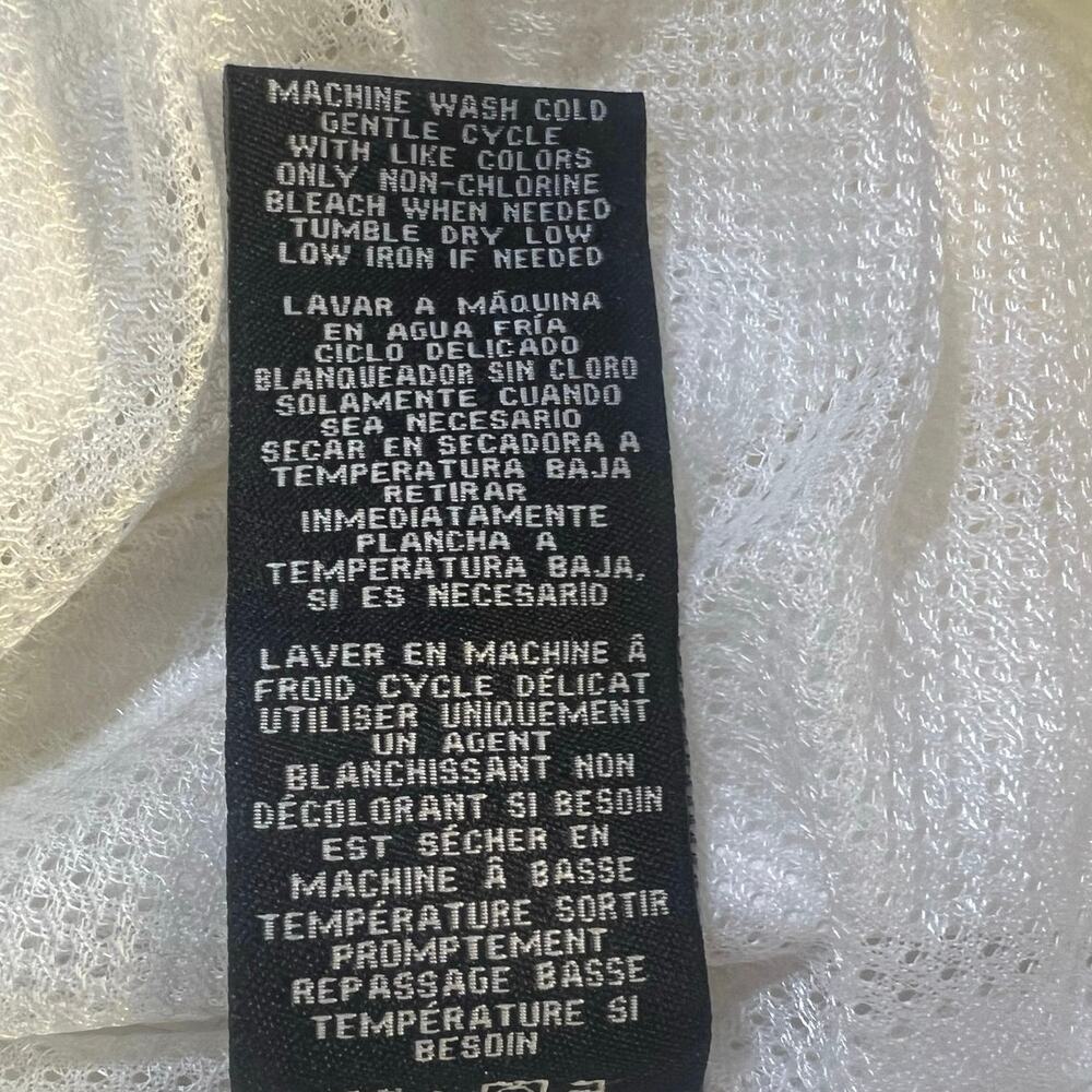 Members Only White Black Windbreaker Jacket XS Quarter Zip Hooded Pullover - Picture 12 of 14